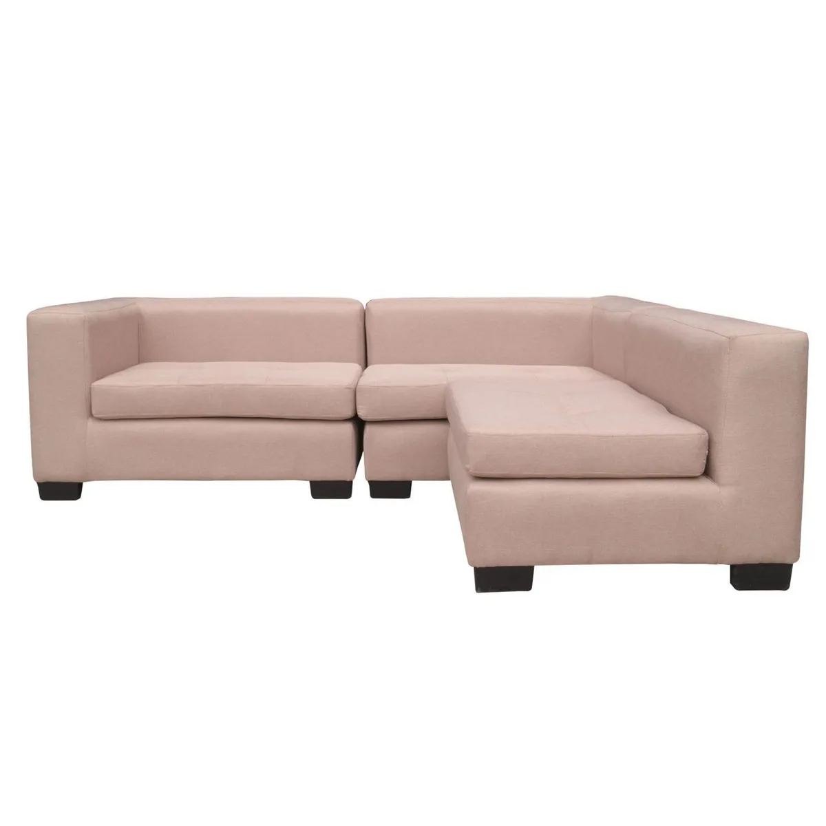 SOFAS HOME - Seccional Hendaya 3 Cuerpos Chenille 220x65x85 cm