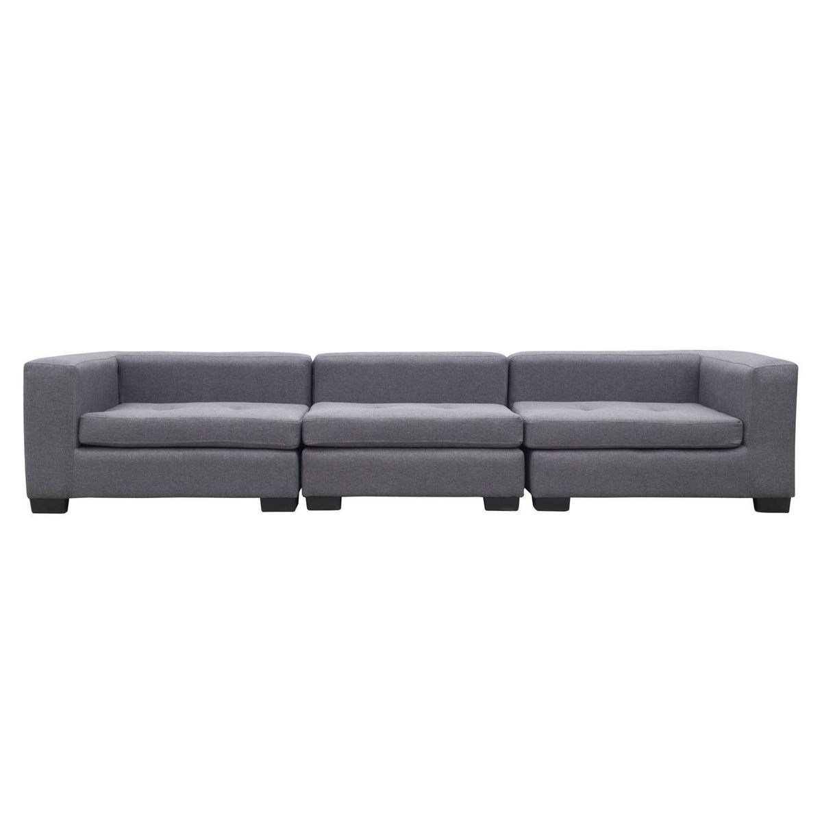 SOFAS HOME - Seccional Hendaya 3 Cuerpos Chenille 220x65x85 cm