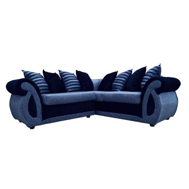 Seccional adria 3 cuerpos chenille azul 210x80x80 cm