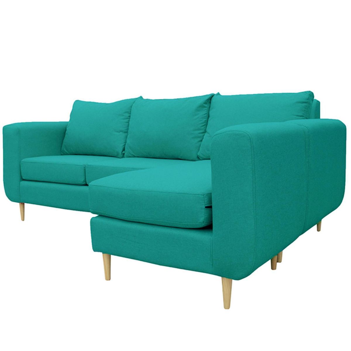 SOFAS HOME - Seccional Amberes 3 Cuerpos Chenille 230x90x85 cm
