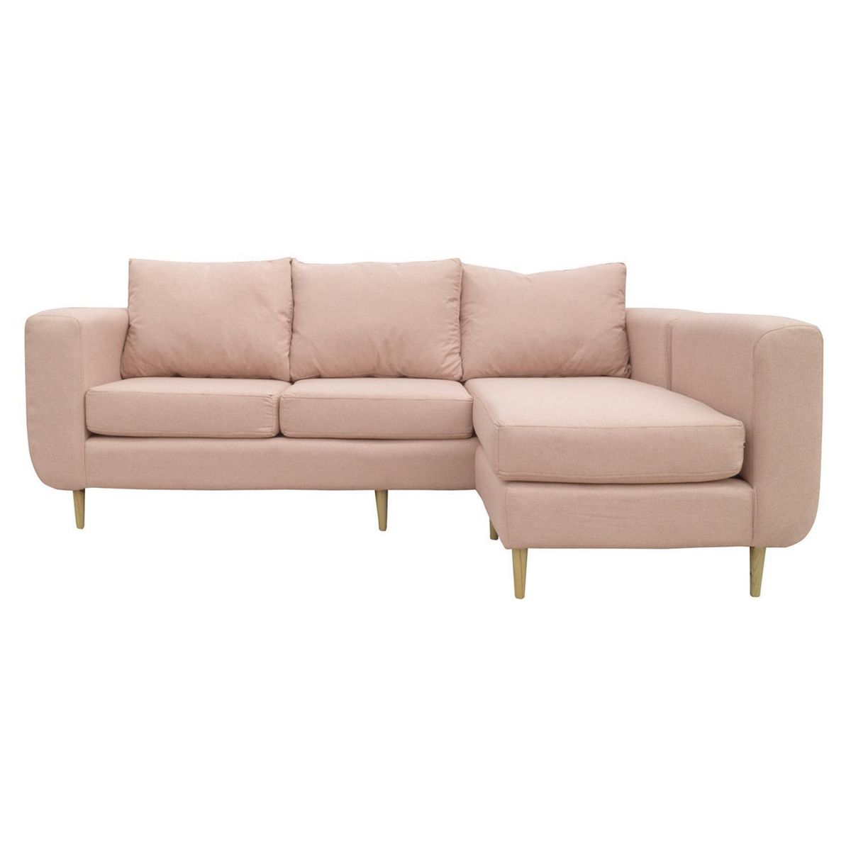 SOFAS HOME - Seccional Amberes 3 Cuerpos Chenille 230x90x85 cm