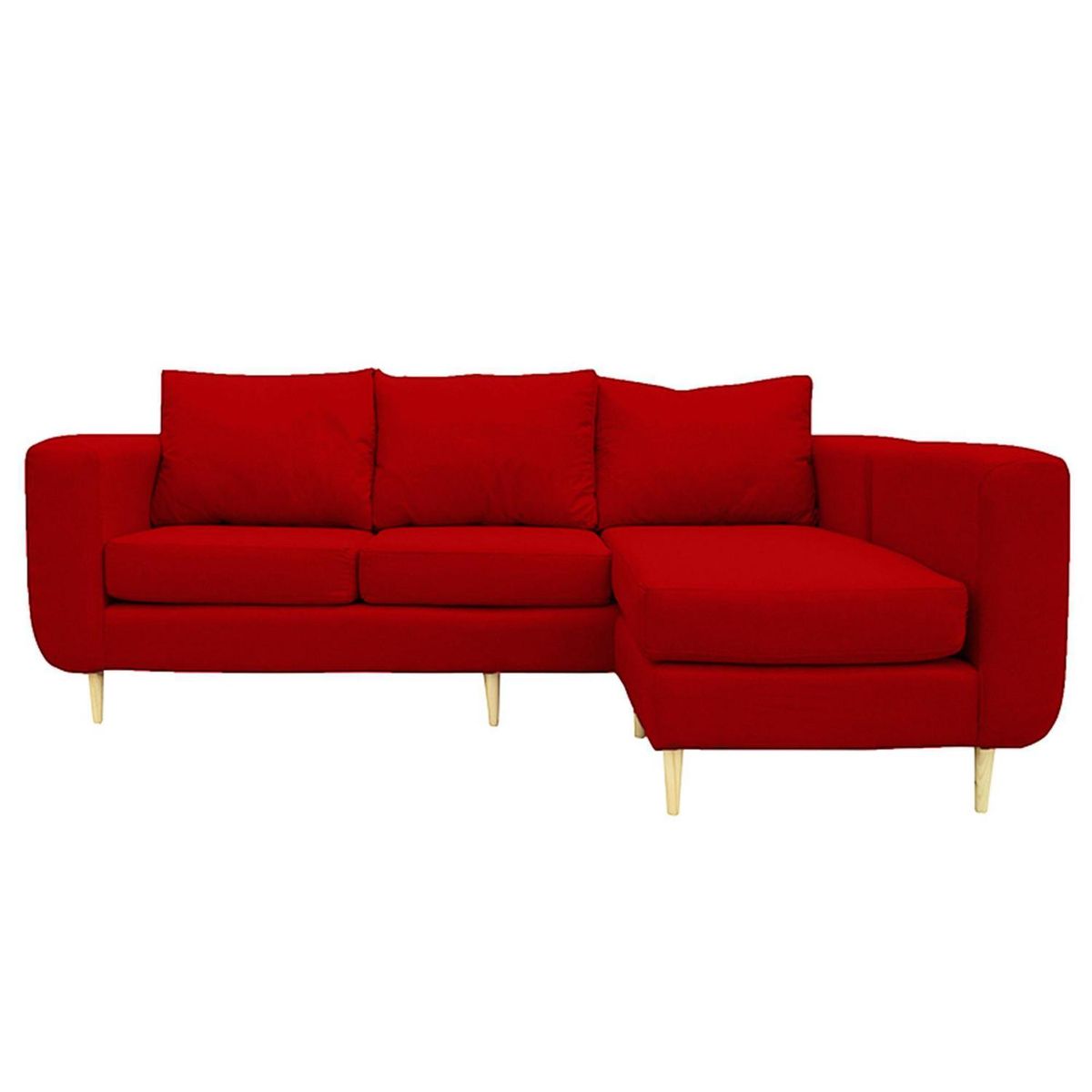 SOFAS HOME - Seccional Amberes 3 Cuerpos Chenille 230x90x85 cm