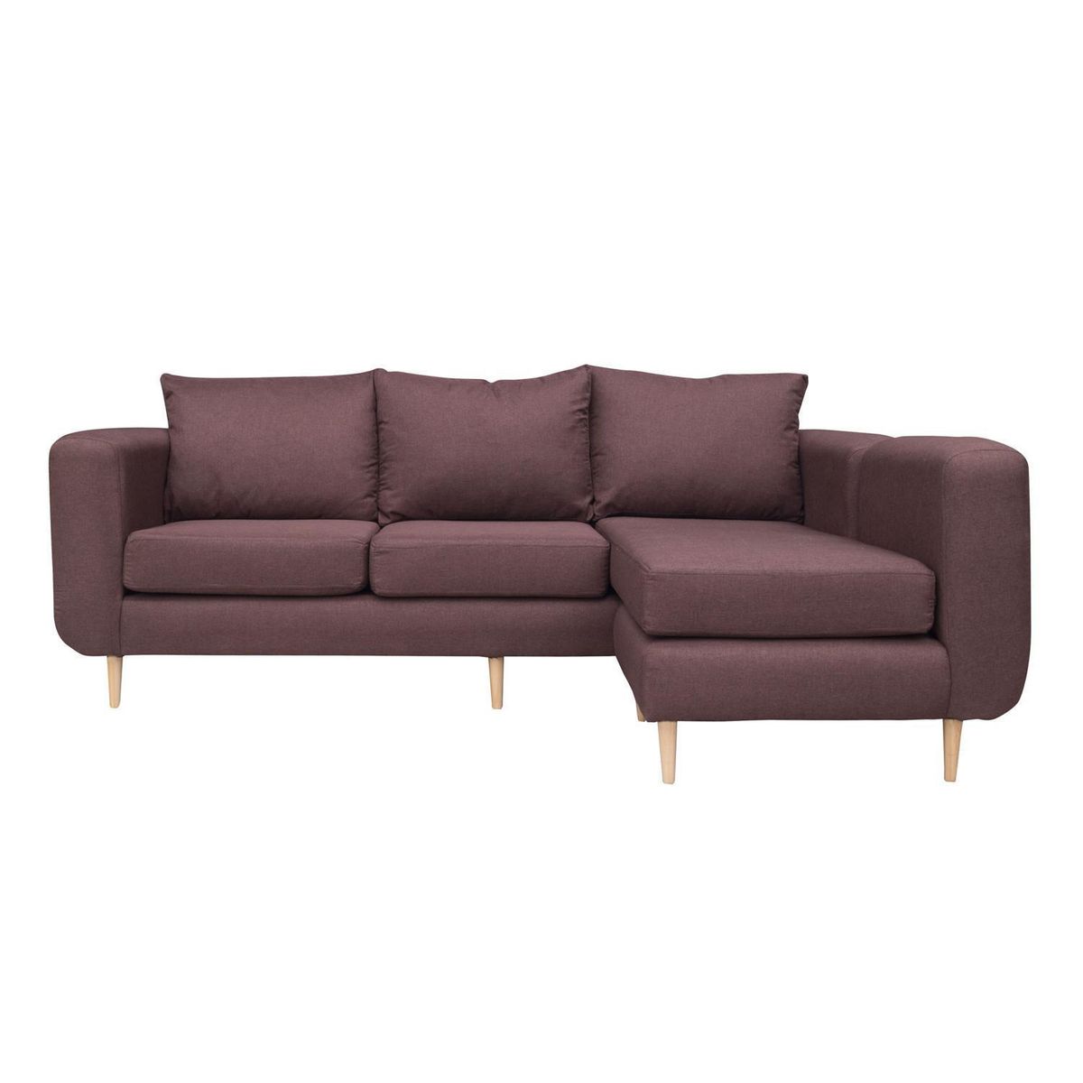 SOFAS HOME - Seccional Amberes 3 Cuerpos Chenille 230x90x85 cm