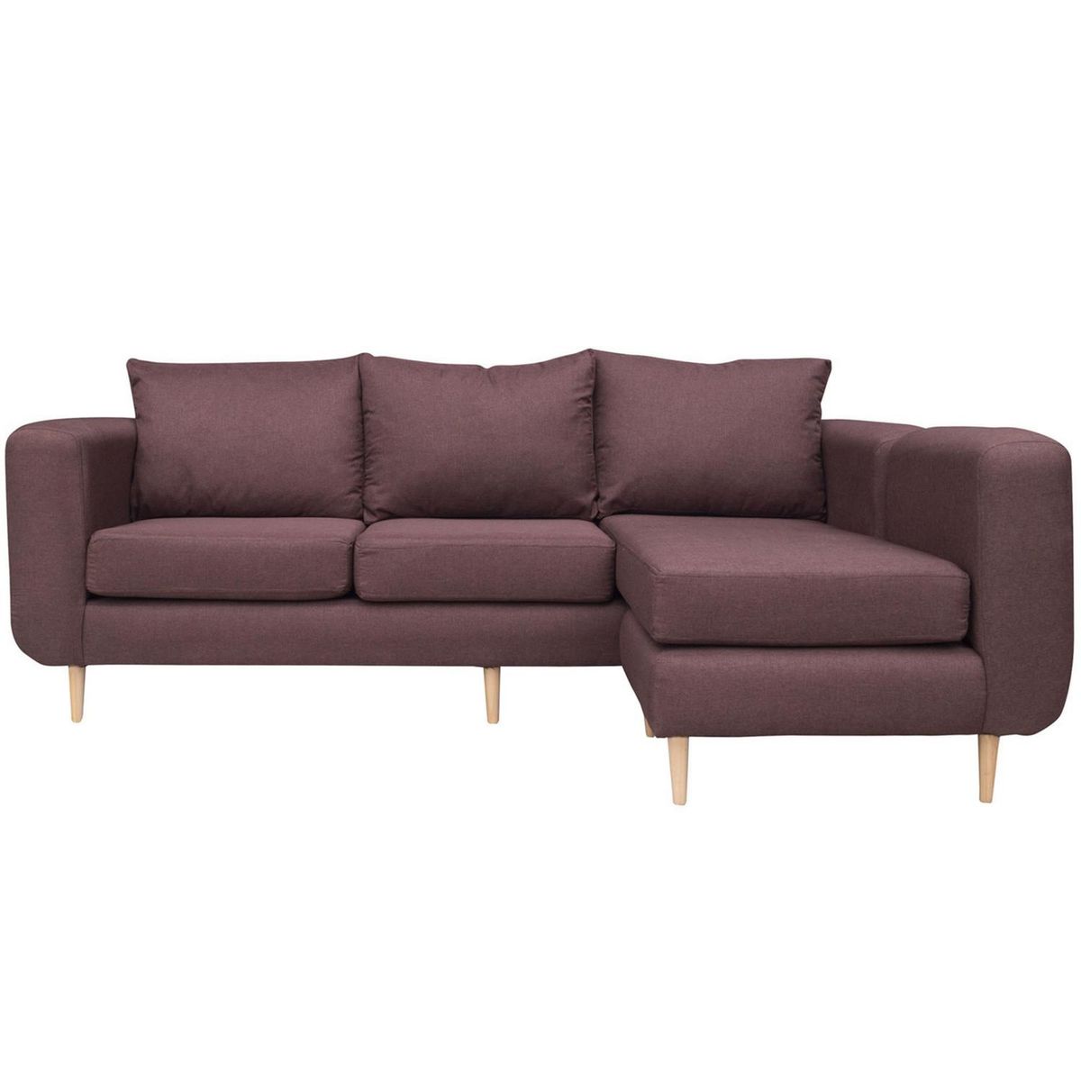 SOFAS HOME - Seccional Amberes 3 Cuerpos Chenille 230x90x85 cm