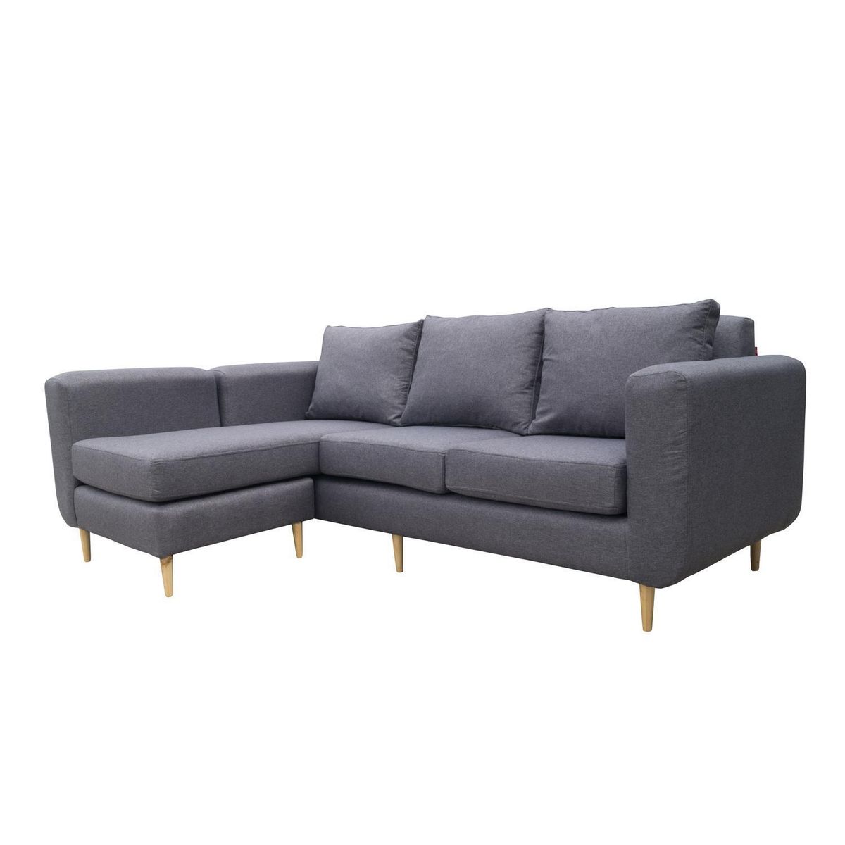SOFAS HOME - Seccional Amberes 3 Cuerpos Chenille 230x90x85 cm