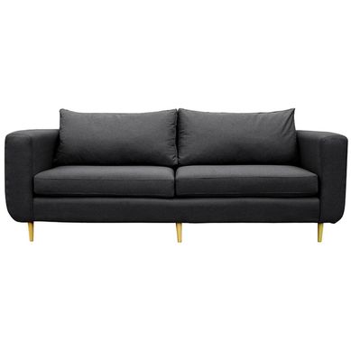 Sof amberes 2 cuerpos chenille gris oscuro 230x90x85 cm