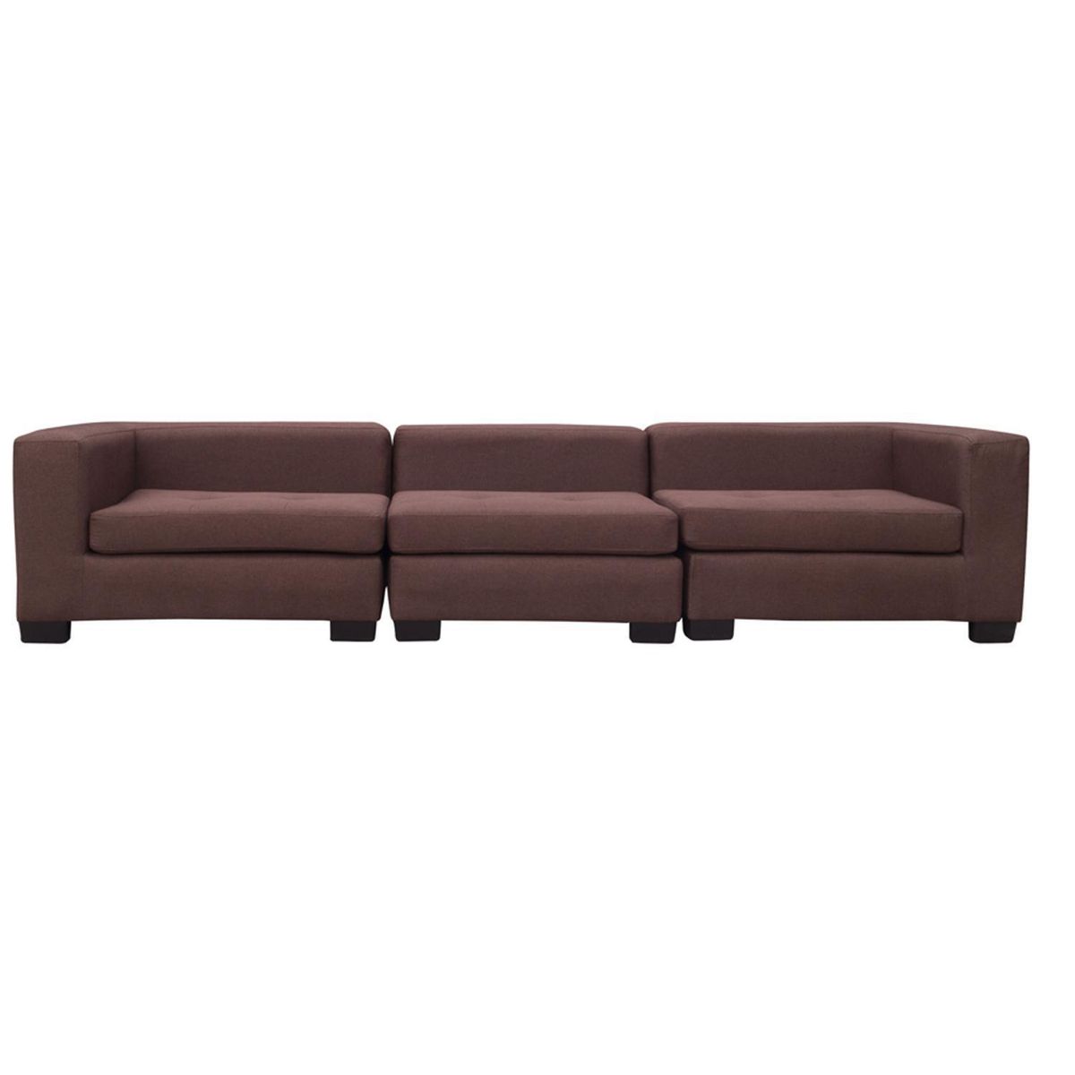SOFAS HOME - Seccional Hendaya 3 Cuerpos Chenille 220x65x85 cm