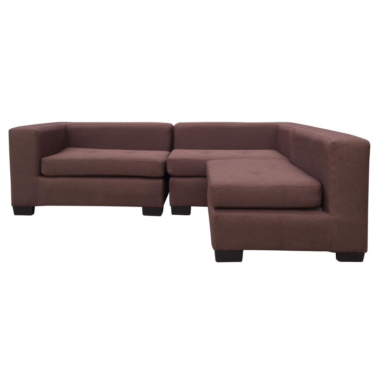 SOFAS HOME - Seccional Hendaya 3 Cuerpos Chenille 220x65x85 cm