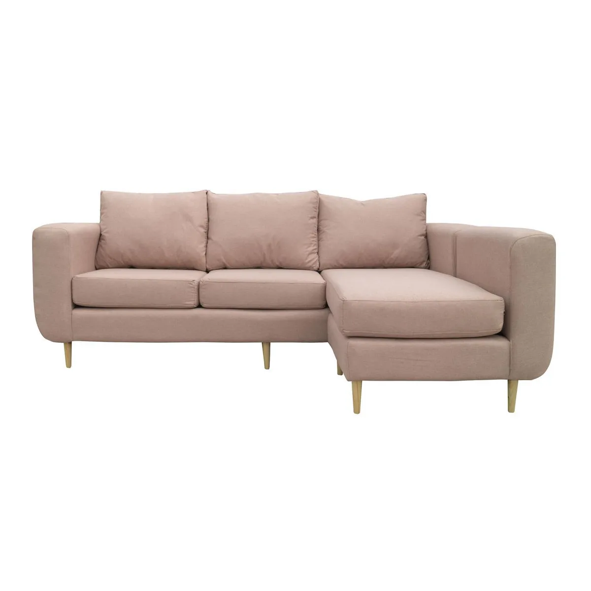 SOFAS HOME - Seccional Amberes 3 Cuerpos Chenille 230x90x85 cm