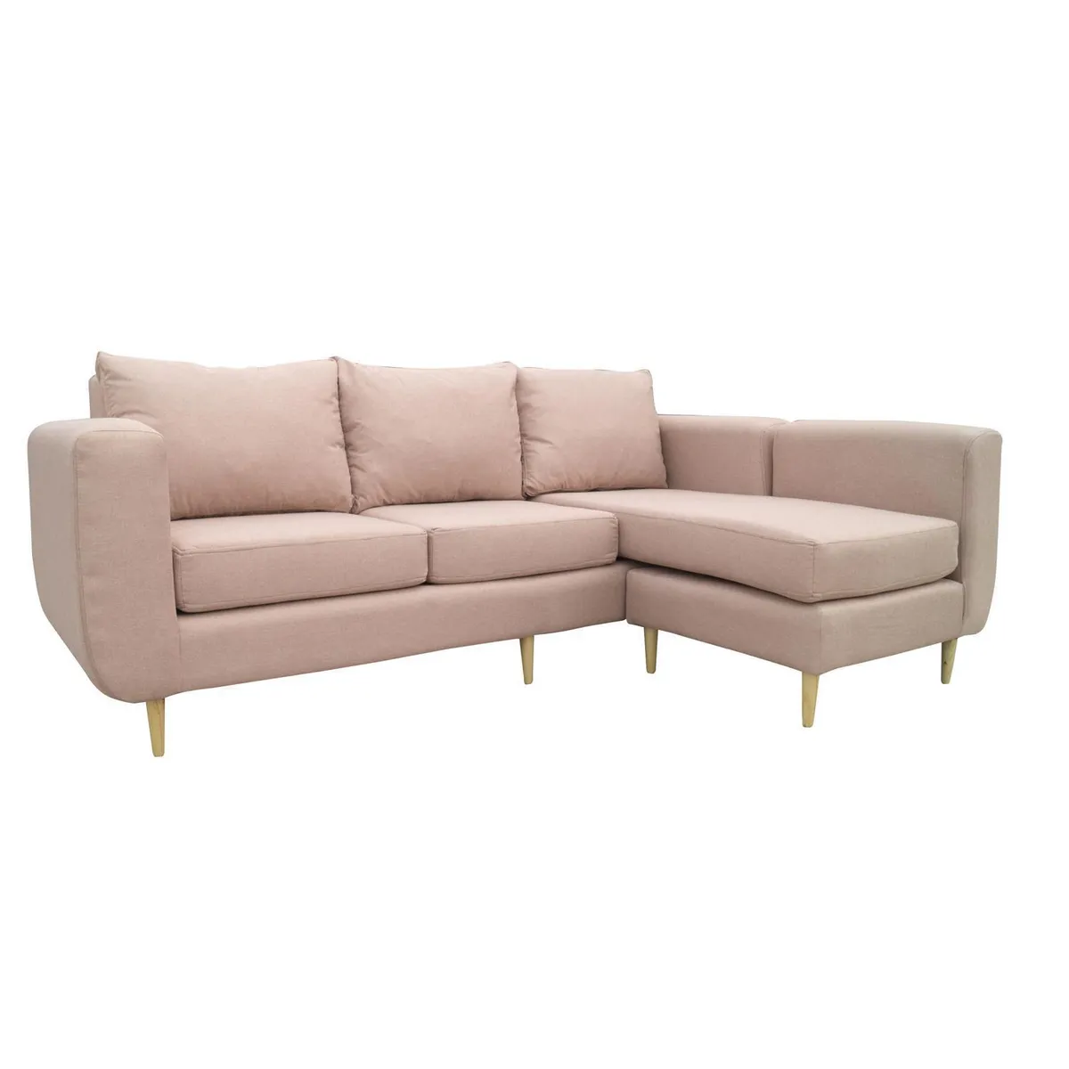 SOFAS HOME - Seccional Amberes 3 Cuerpos Chenille 230x90x85 cm