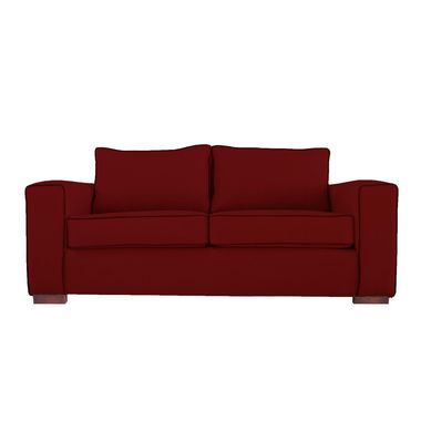 Sof atiu 3 cuerpos lino rojo 200x80x85 cm