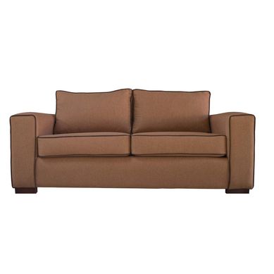 Sof atiu 3 cuerpos lino caf oscuro 200x80x85 cm