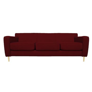 Sof adonia 3 cuerpos lino rojo 200x85x90 cm