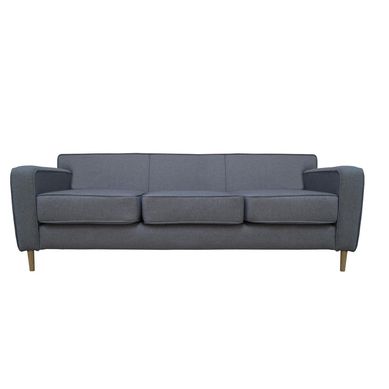 Sof adonia 3 cuerpos lino gris claro 200x85x90 cm