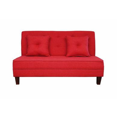 Sof 2 cuerpos urbana 150x80x95 cm rojo