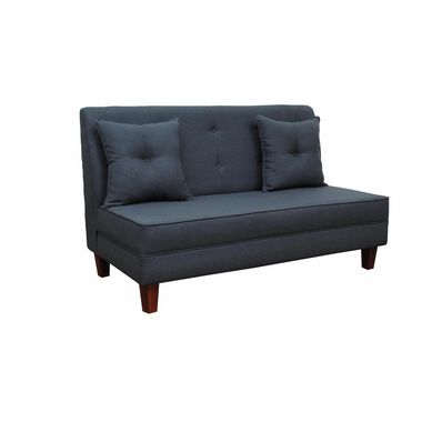 Sof 2 cuerpos urbana 150x80x95 cm gris oscuro