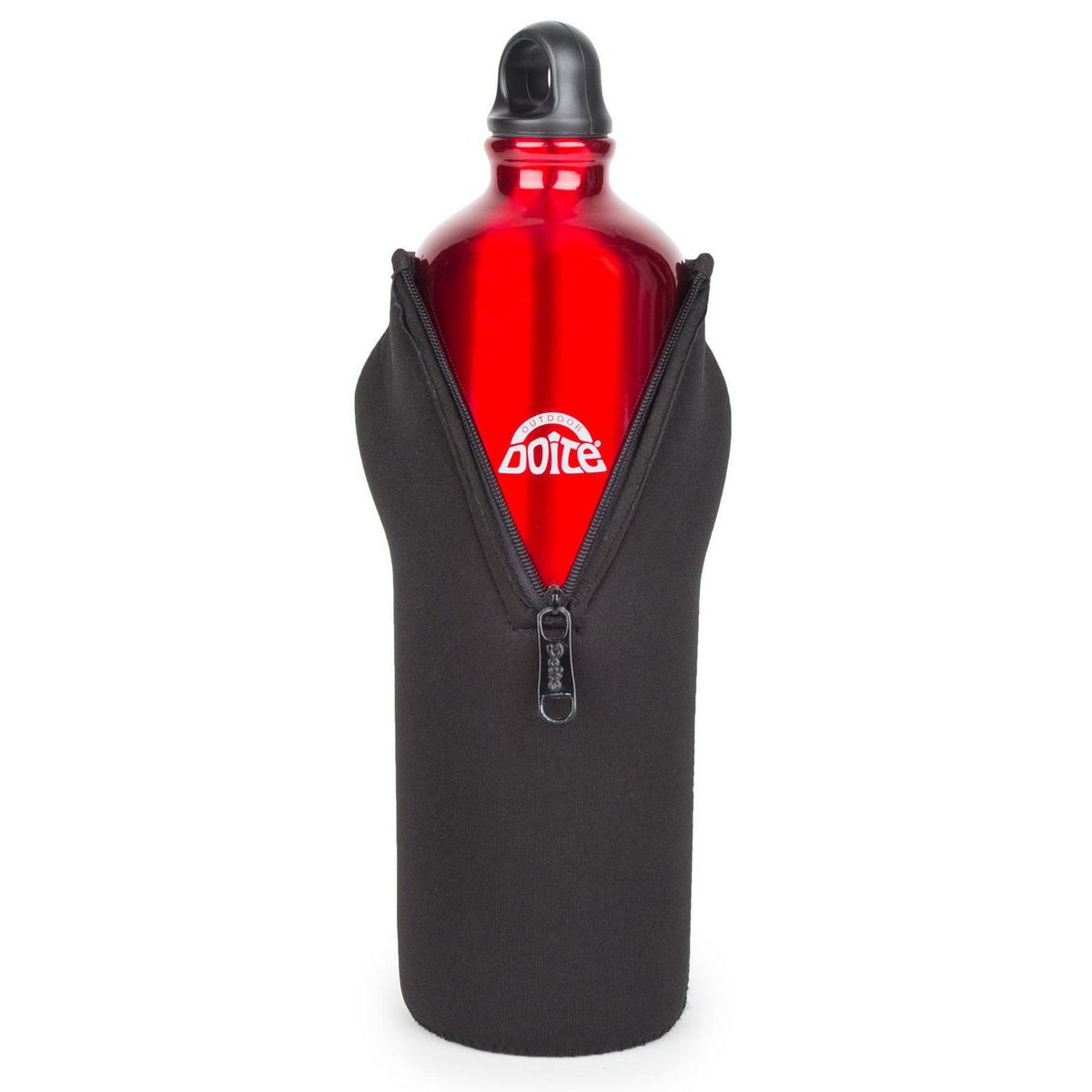 DOITE - Botella aluminio rojo 0,6 l con estuche