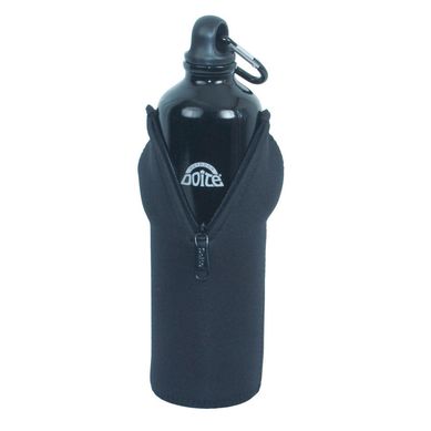 Botella aluminio negro 1 litro con estuche