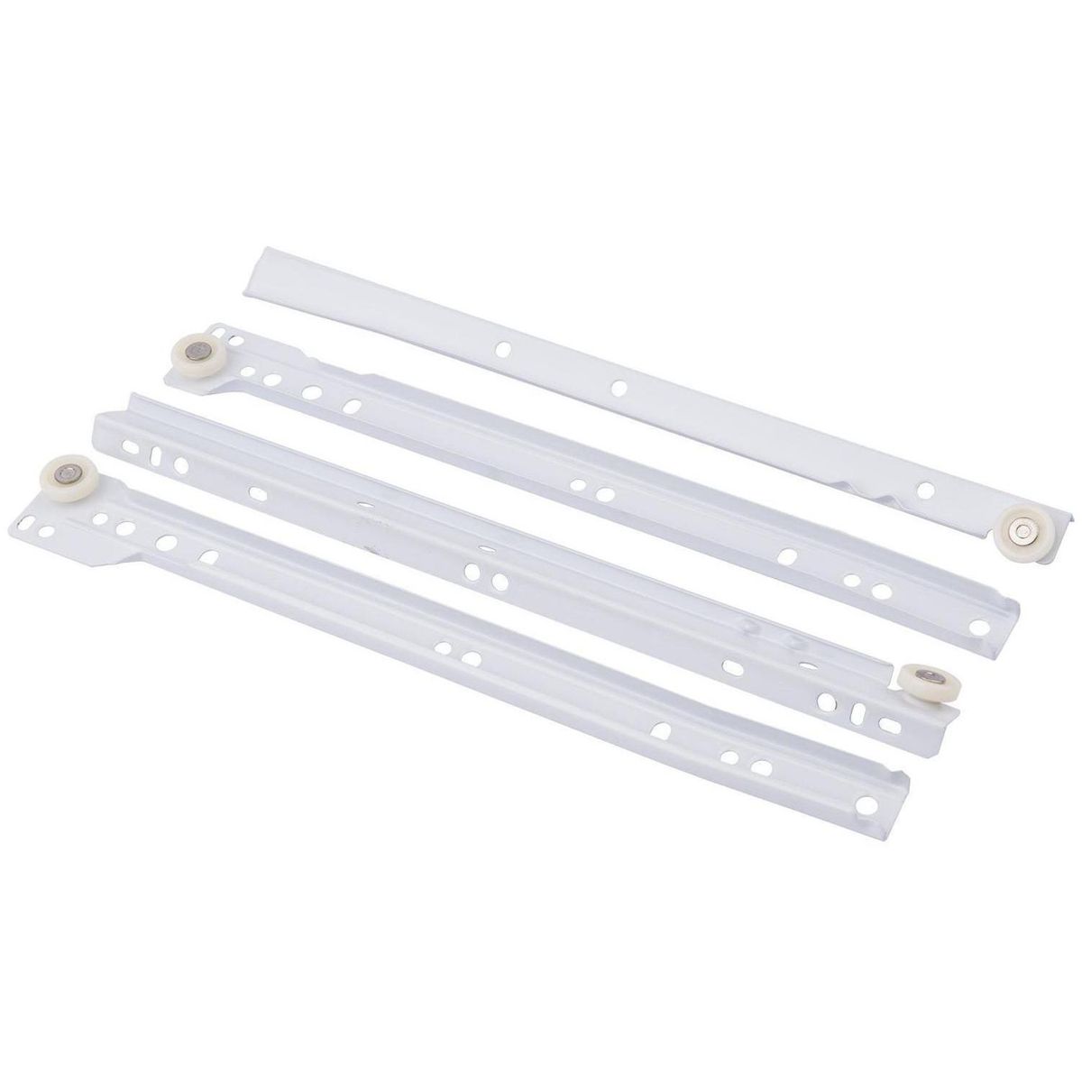 POLIN - Corredera cajon sbp blanca 400mm 25 sets