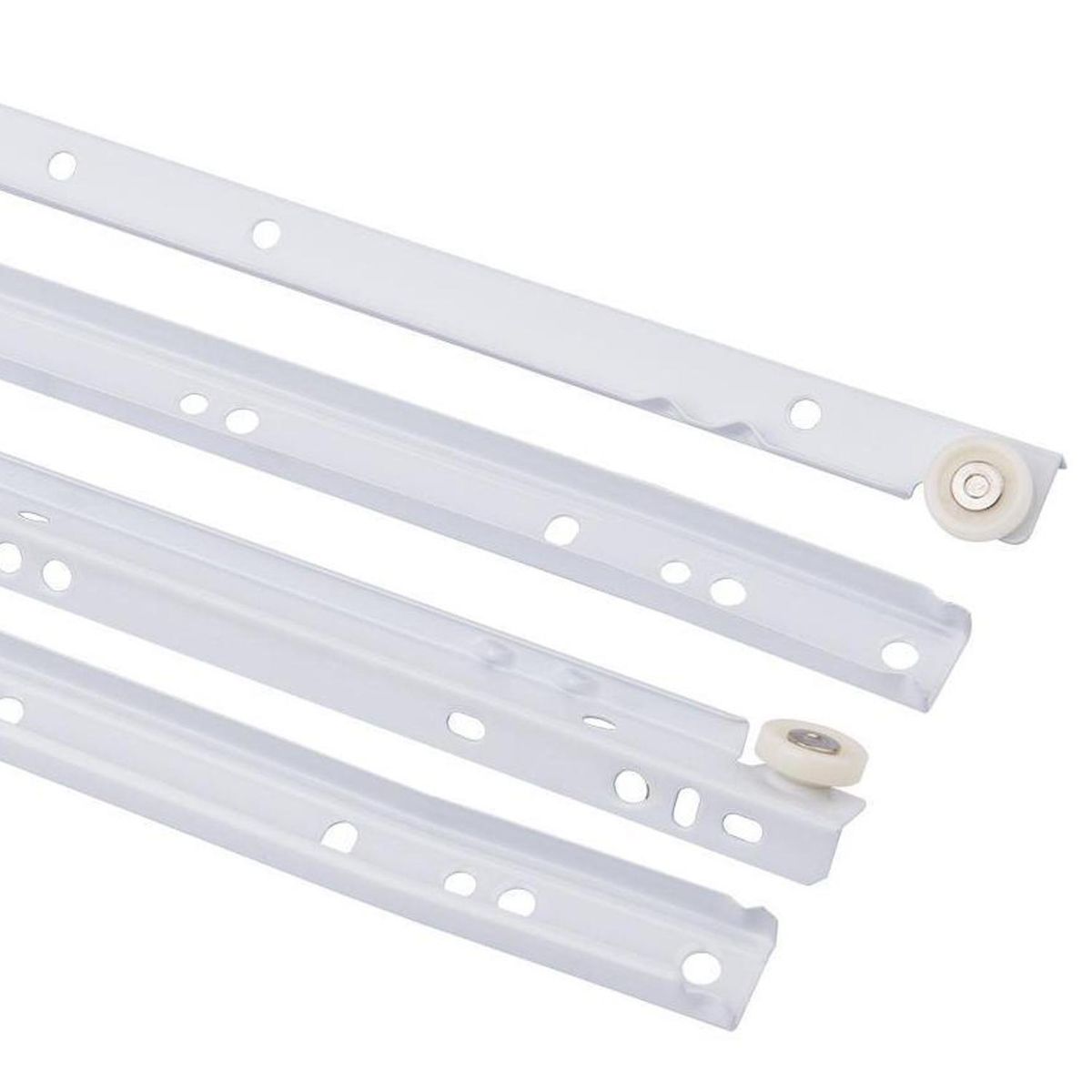 POLIN - Corredera cajon sbp blanca 400mm 25 sets