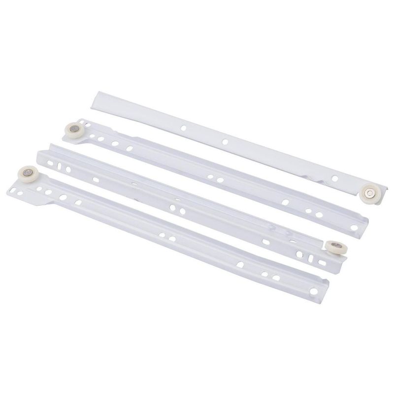 POLIN - Corredera cajon sbp blanca 300mm 25 sets