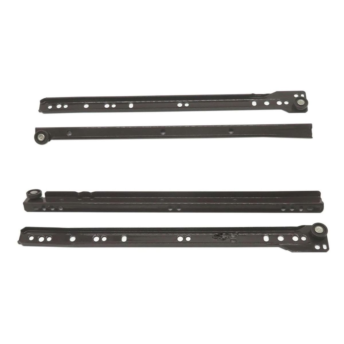 POLIN - Set corredera cajón 350 mm café 25 unidades