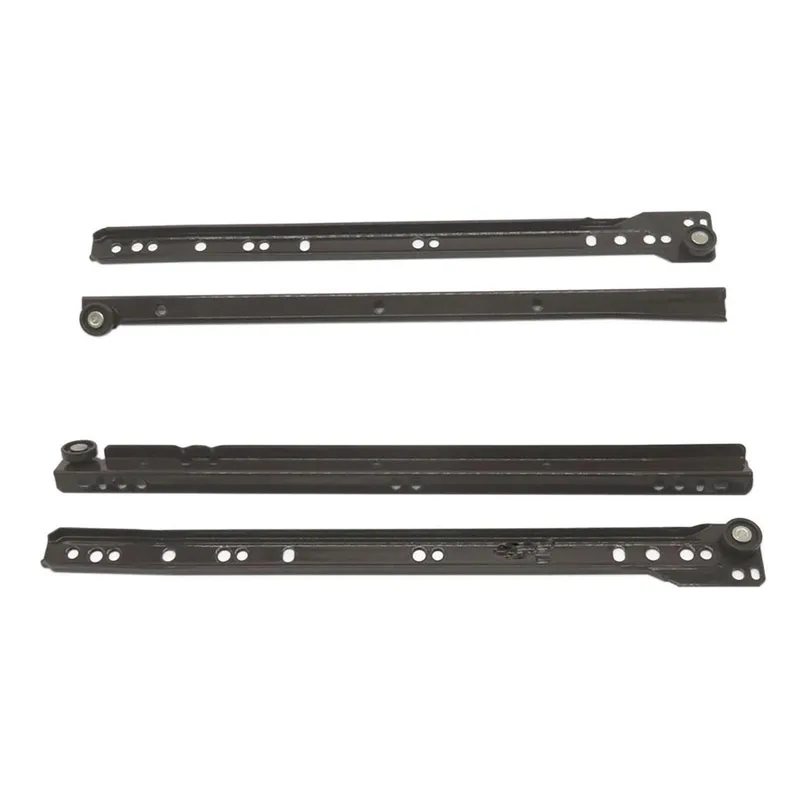 POLIN - Set corredera cajón 350 mm café 25 unidades