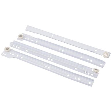 Set corredera cajn 450 mm blanca 25 unidades