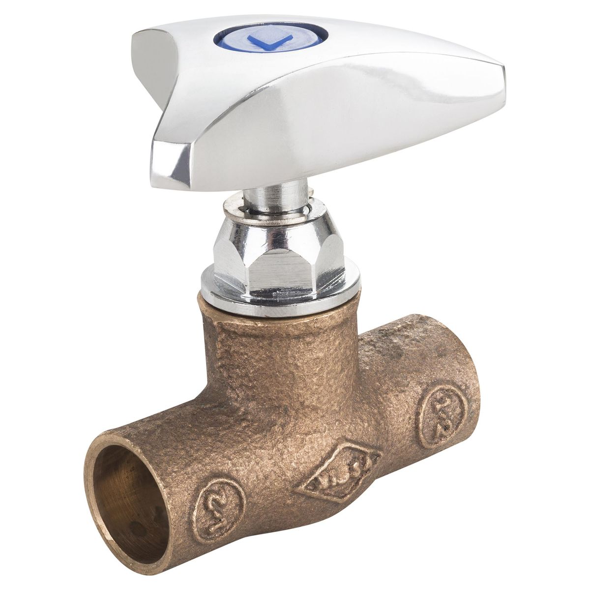 NIBSA - Llave de paso compacta 1/2" SO bronce