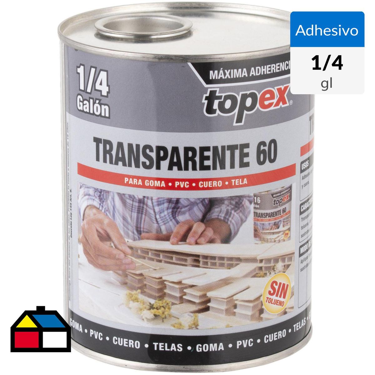 TOPEX - Adhesivo de contacto 1/4 gl transparente