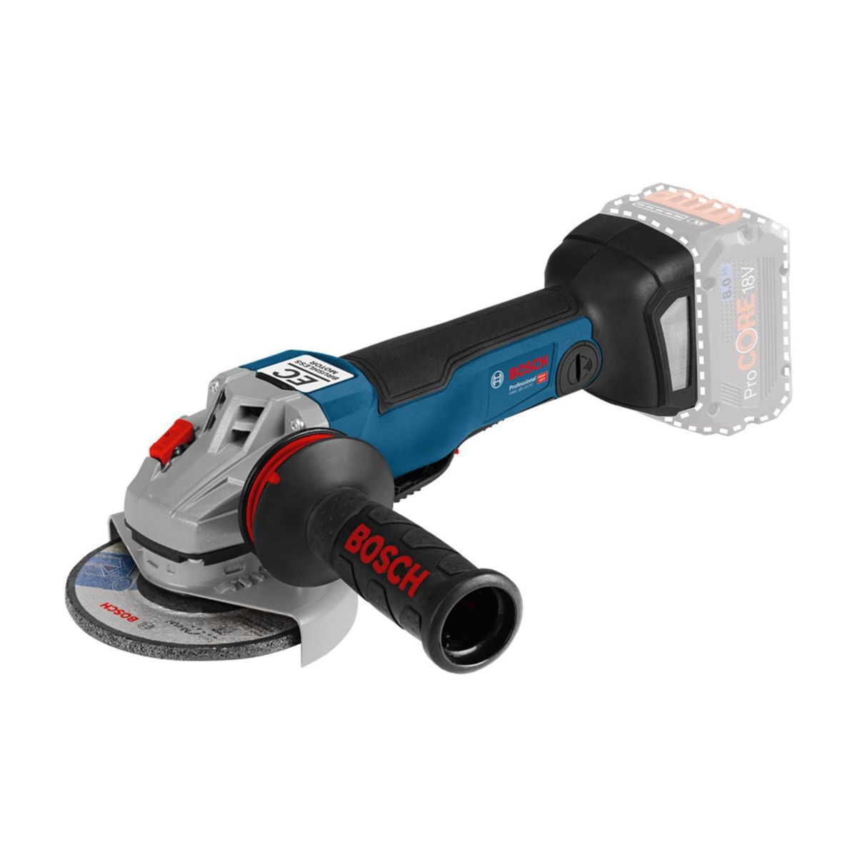 BOSCH - Esmeril angular inalámbrico 4,5" 18V sin batería