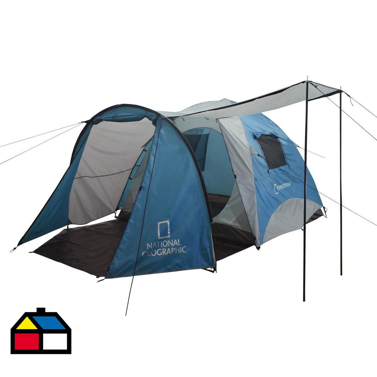 NATIONAL GEOGRAPHIC - Carpa Camping Canaima 6 Personas Azul