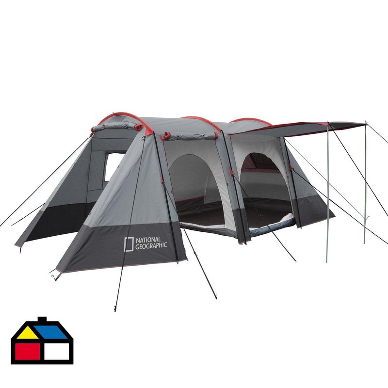 NATIONAL GEOGRAPHIC - Carpa Camping Renegade 8 Personas Gris