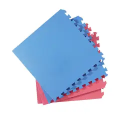 DIB - Pack 4 palmeta tatami sport 60x60 cm azul/rojo