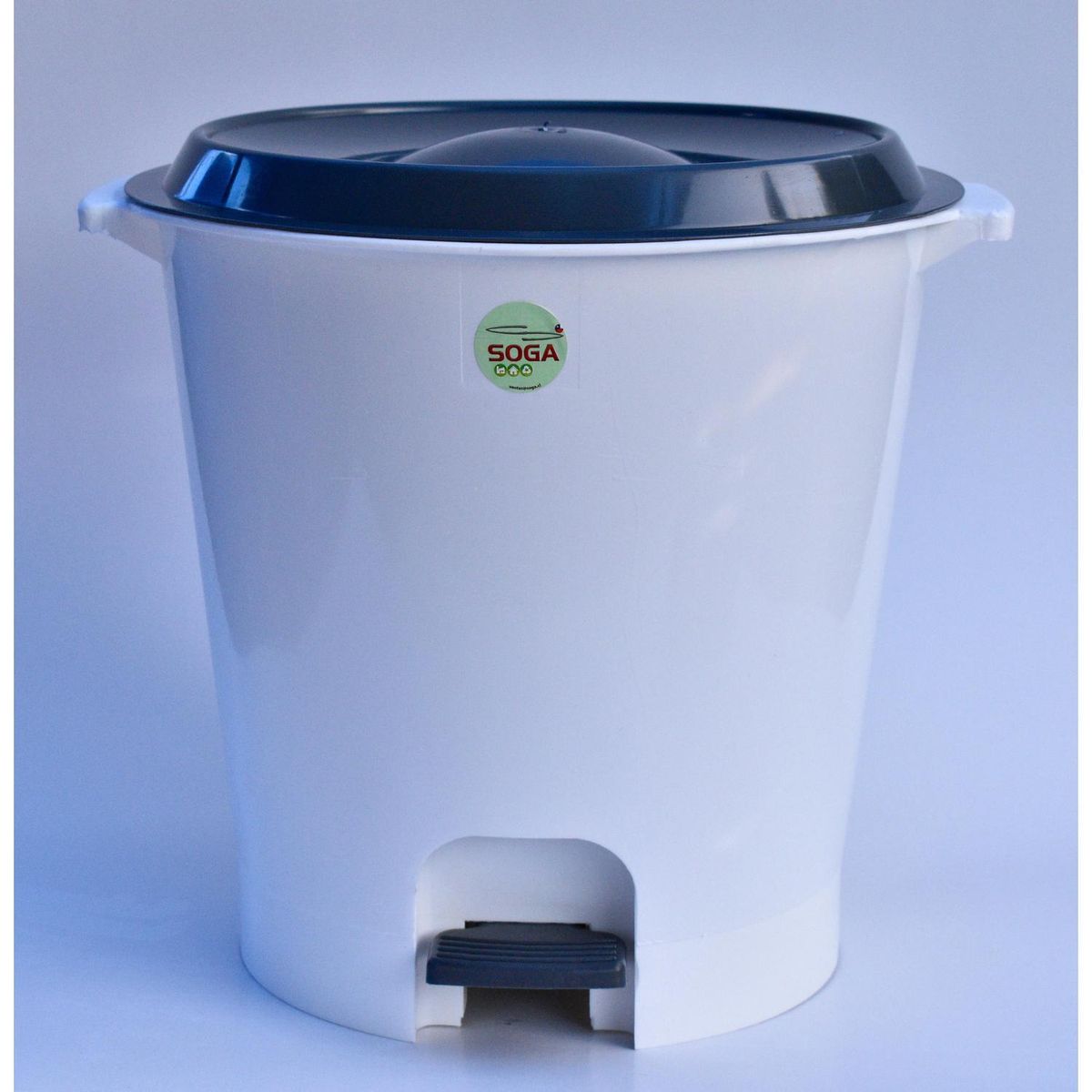 SOGA - Papelero de Baño 12 Litros Plástico Gris grafito