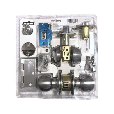 Kit cerradura de acceso pomo inox FX.