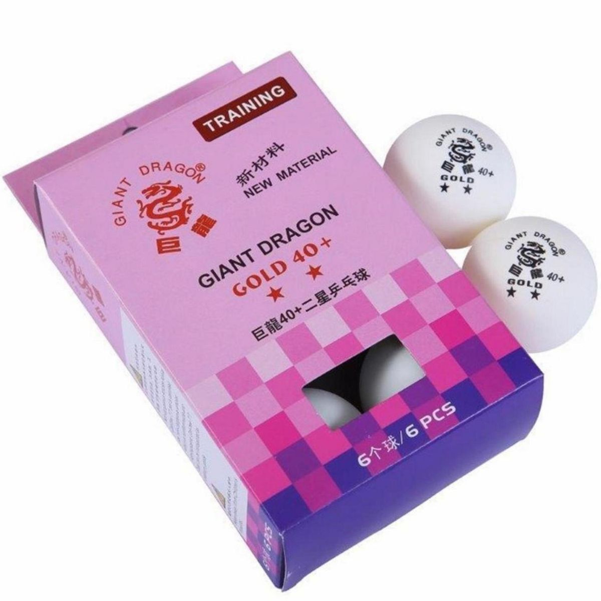 VADELL - Set de 6 Pelotas de Ping-Pong 2 Estrellas