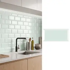 SUPER CERAMICA - Cerámica Muro 10x20 cm Metro Verde Claro 1 m2