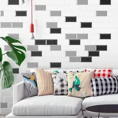 SUPER CERAMICA - Cerámica Muro 10x20 cm Metro Celeste 1 m2
