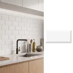 SUPER CERAMICA - Cerámica Muro 10x20 cm Metro Blanco Mate 1 m2