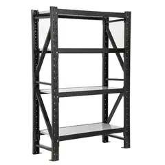 AUTORODEC - Estante Auto-P 4 Nivel(es) 120x180x50 cm Negro