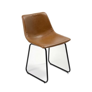 Silla Amalfi Pu Caramel 103x47x61 cm