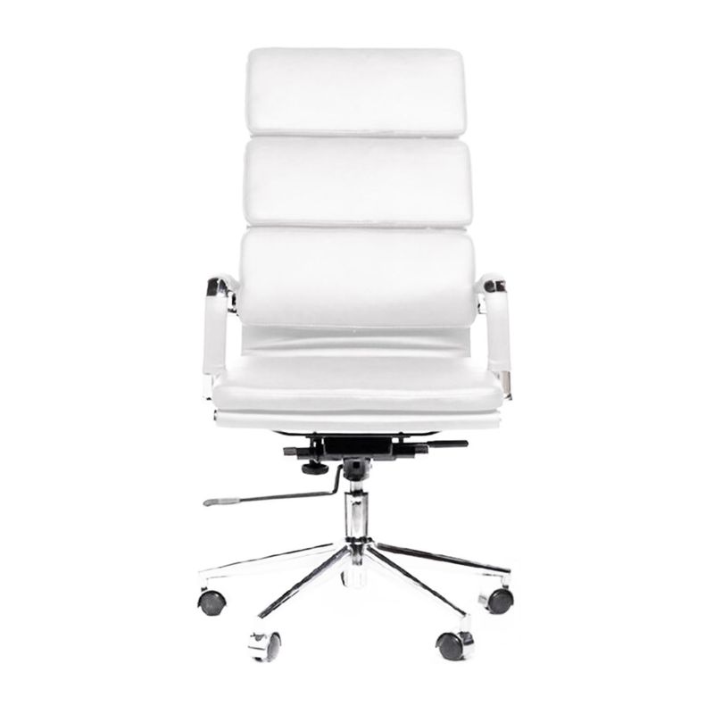 DE PIES A CABEZA - Silla Escritorio Ejecutiva Oficina Alta PNO Blanco