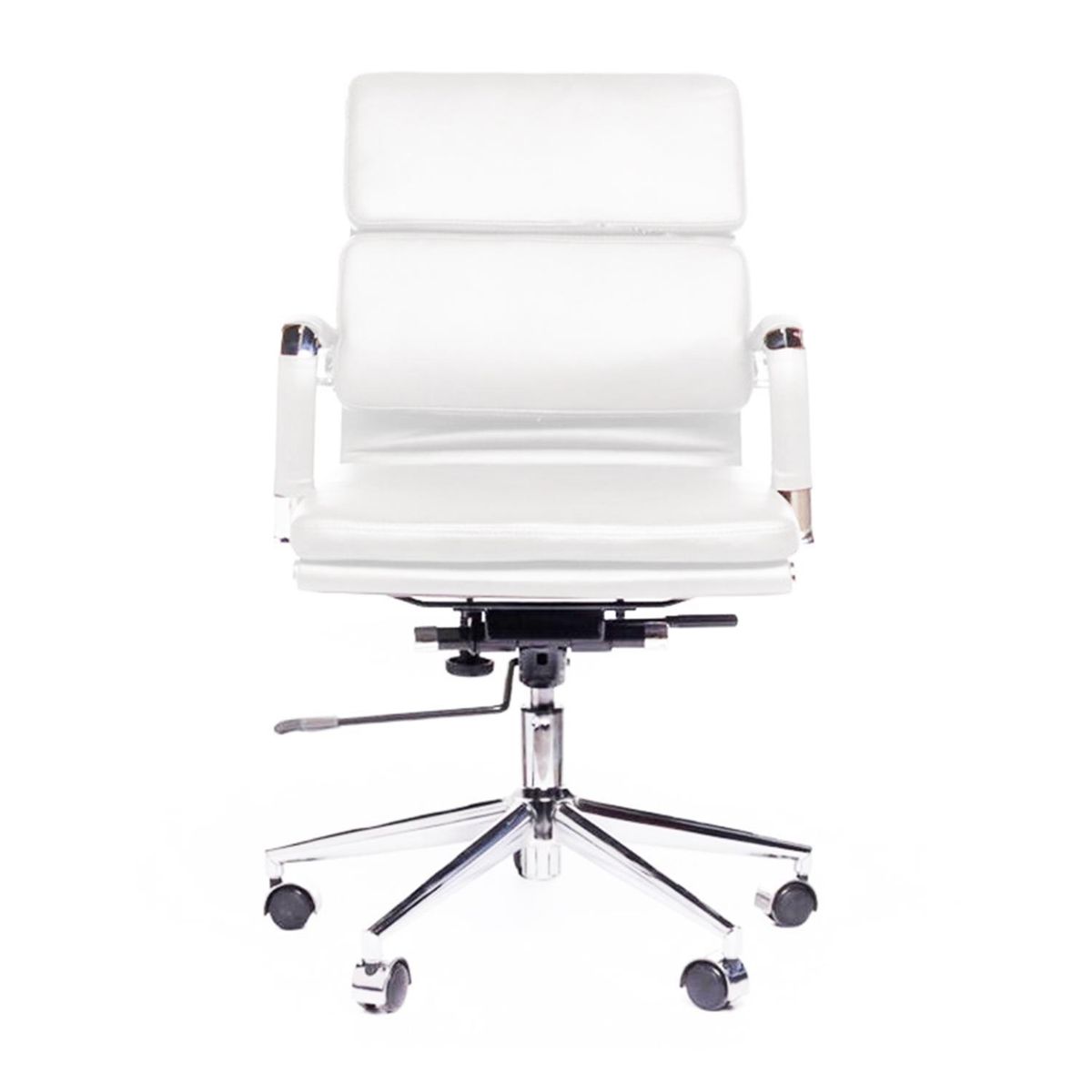 DE PIES A CABEZA - Silla Escritorio Ejecutiva Oficina Baja PNO Blanco