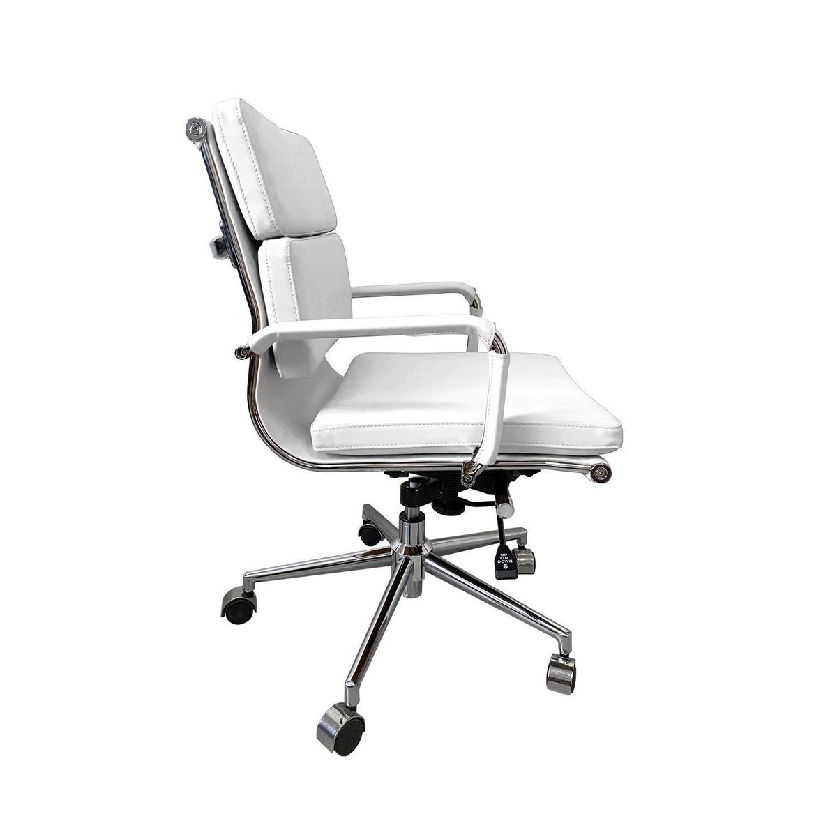 DE PIES A CABEZA - Silla Escritorio Ejecutiva Oficina Baja PNO Blanco