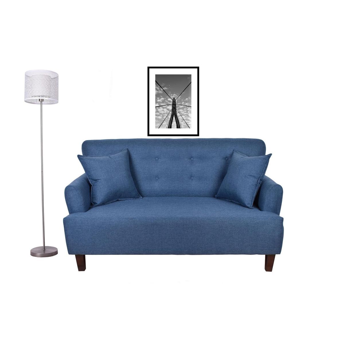 MASEL - Sofá 2 cuerpos york 150x80x95 cm