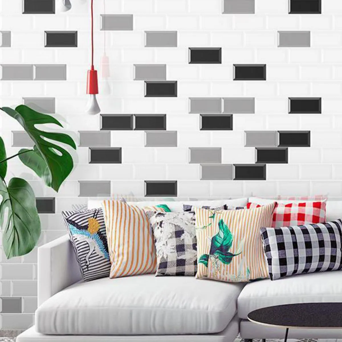 SUPER CERAMICA - Cerámica Muro 10x20 cm Metro Perla 1 m2