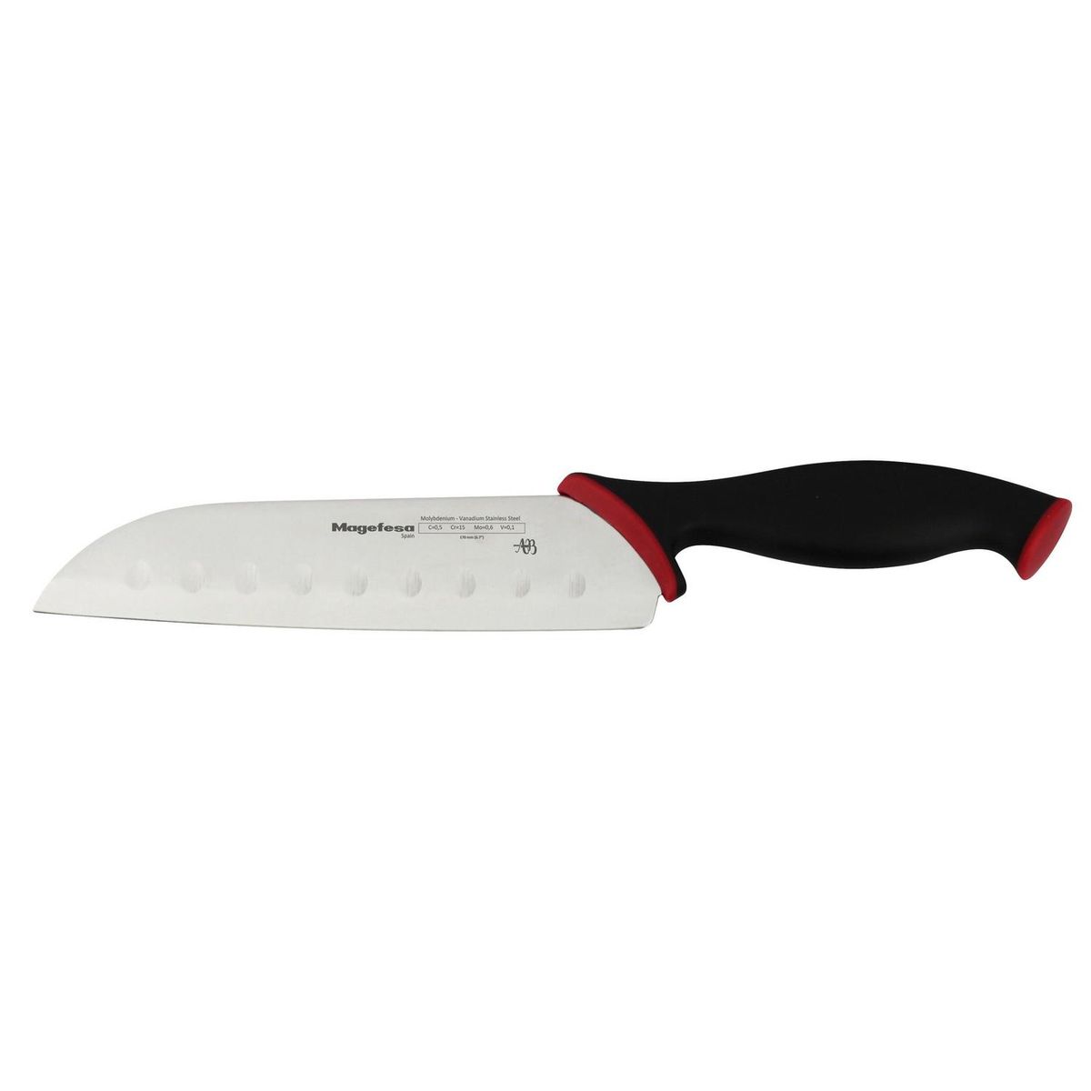 MAGEFESA - Cuchillo santoku 17 cm acero inoxidable