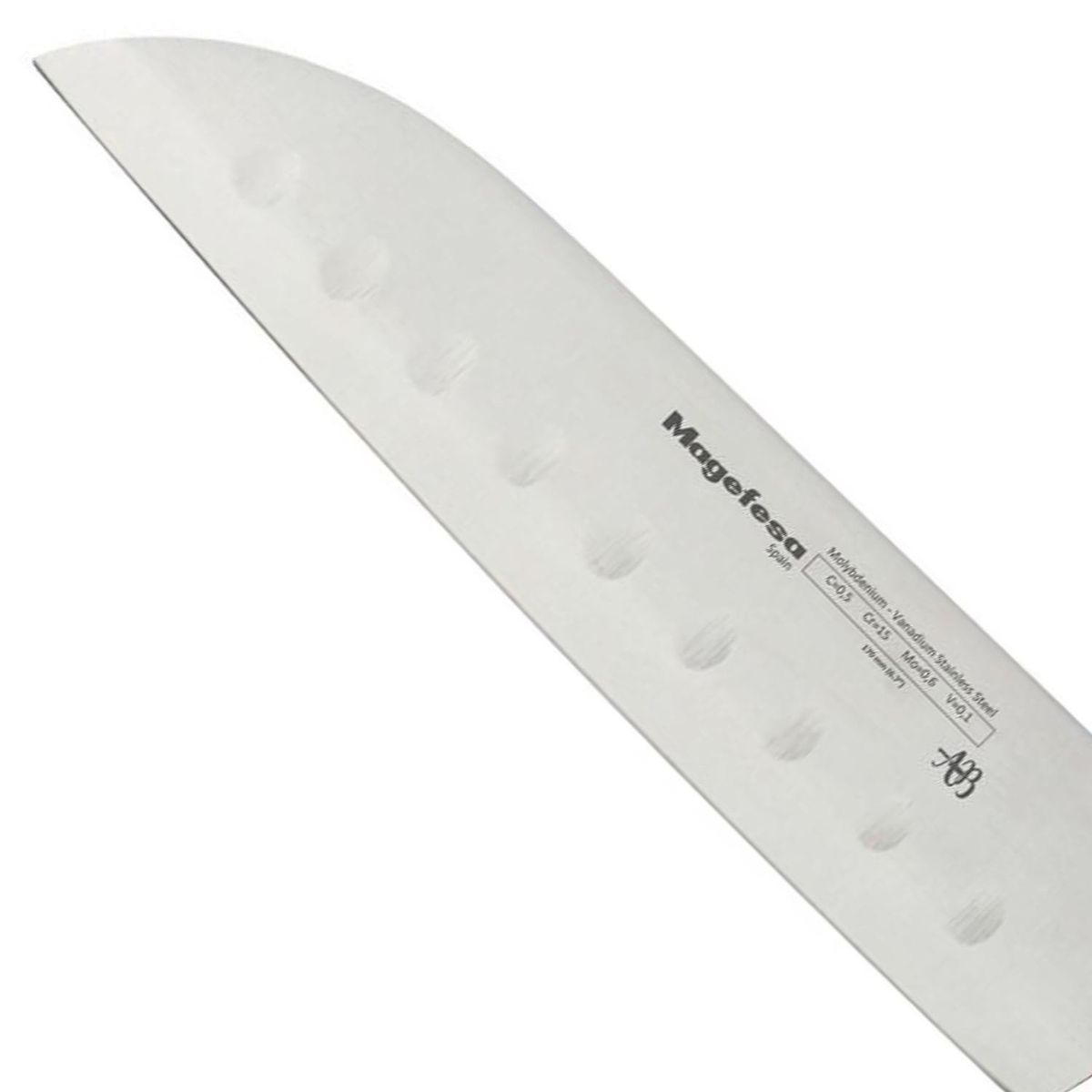 MAGEFESA - Cuchillo santoku 17 cm acero inoxidable