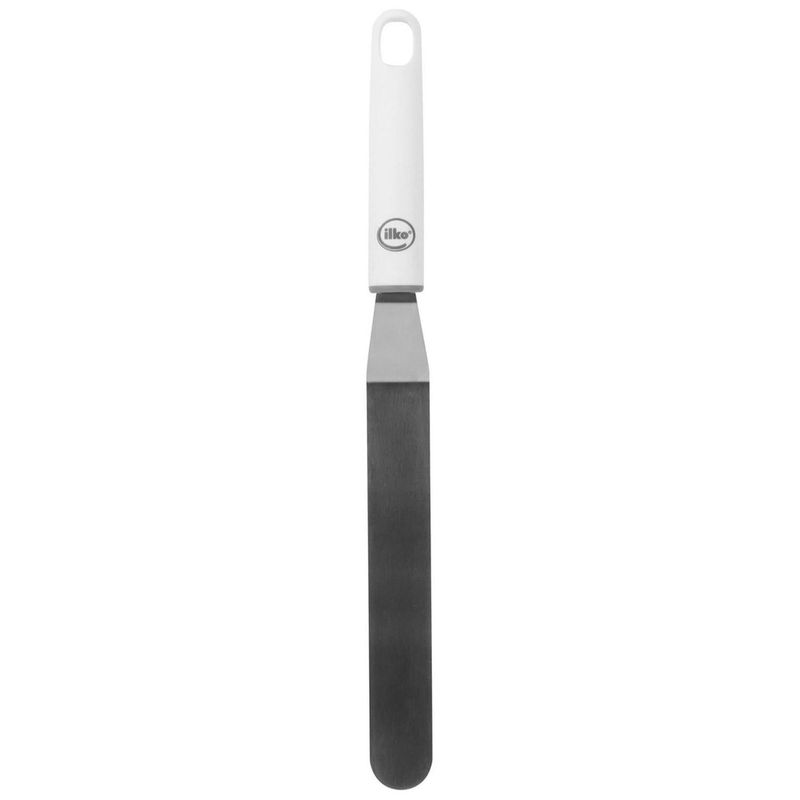 ILKO - Espátula repostería angulo 39 cm negra acero inoxidable